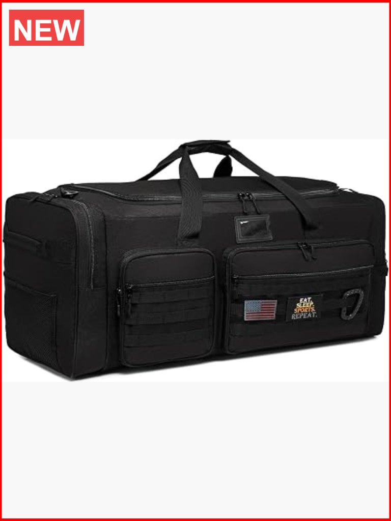 130l Extra Large Duffle Bag With Shoe Compartment, Heavy Duty Sports Gym Bag